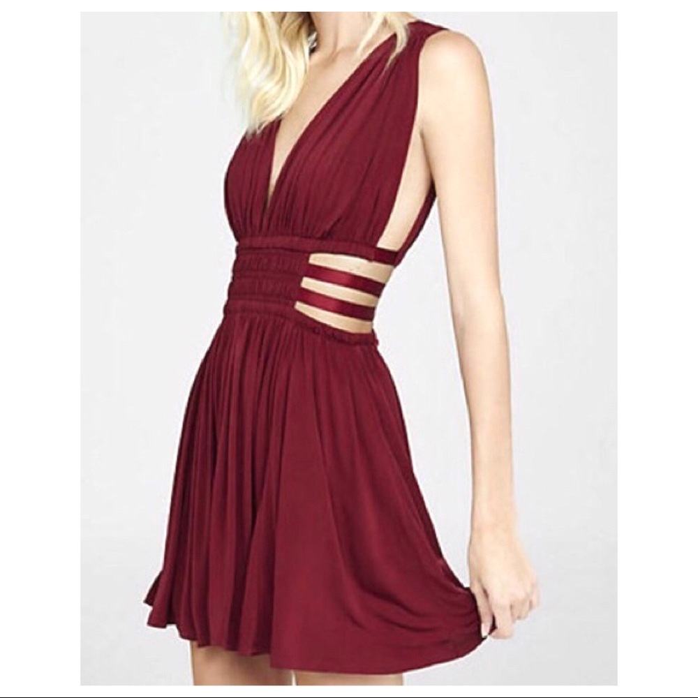 COPY - Express Cutout Red Dress Size L